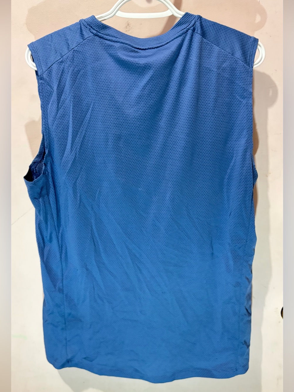 Men's Blue Performance Tank Top - Picture 2 of 3